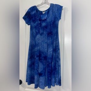Sequin Galaxy Dress w/ embroidery details